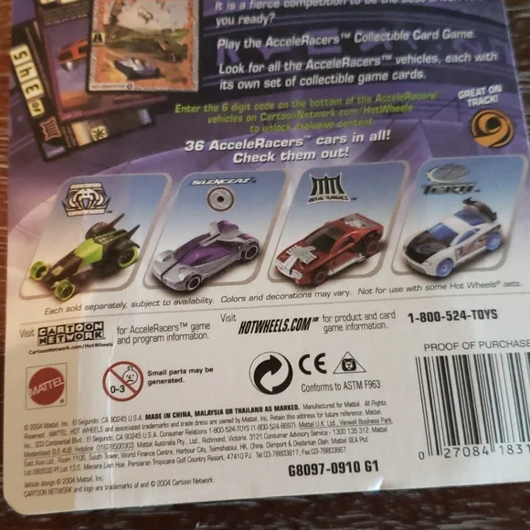 💖HP💖Rare Sealed! Hot Wheels Acceleracers Metal Maniacs Hollowback#5 of 9 G8097